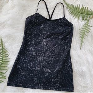 Lululemon Power Y tank in Galaxy Black